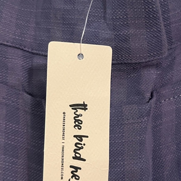 Three Bird Nest Blue Wide Leg Jumpsuit - Picture 4 of 10